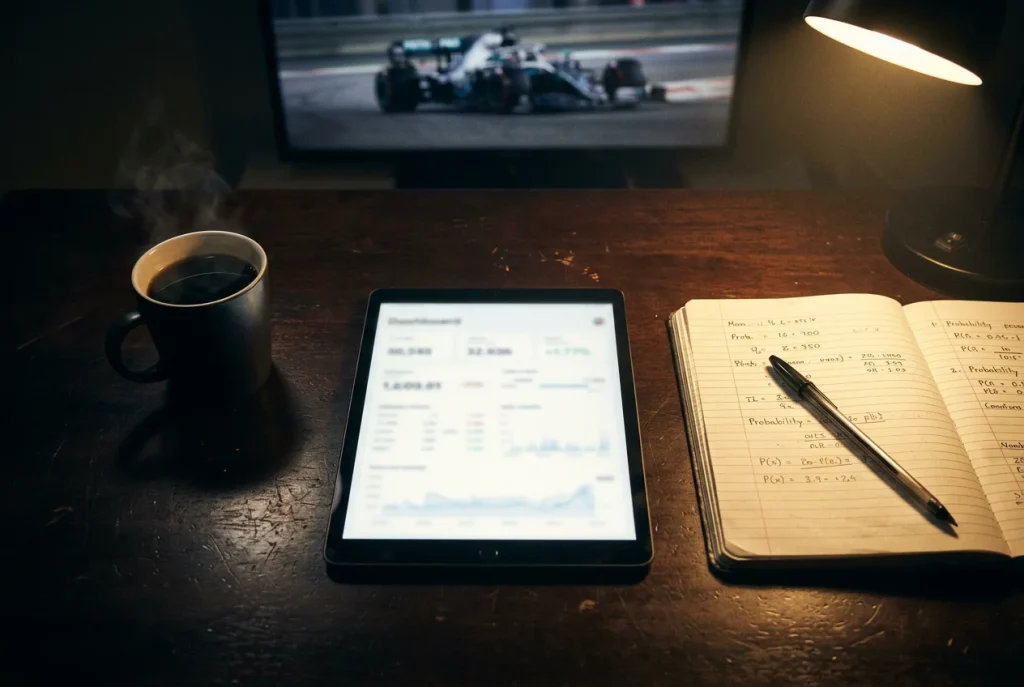 Cuotas de Fórmula 1 con comparación de formatos decimal y americano